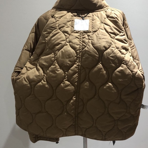 Lucky Brand tan quilted coat Large New with Tags - Picture 9 of 10